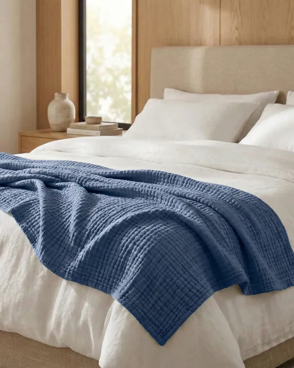 Musselin-Decke – 100 % Baumwoll-Musselin