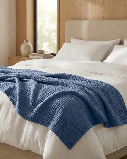 Musselin-Decke – 100 % Baumwoll-Musselin