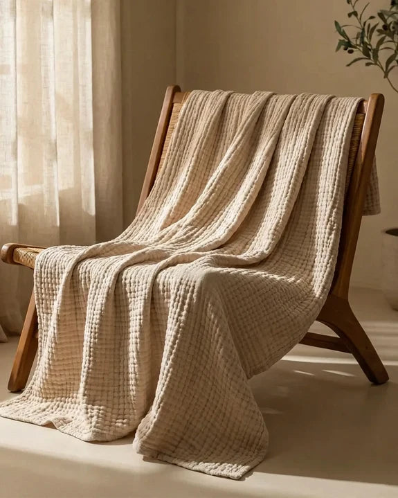 Musselin-Decke – 100 % Baumwoll-Musselin