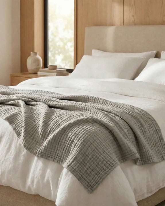 Musselin-Decke – 100 % Baumwoll-Musselin