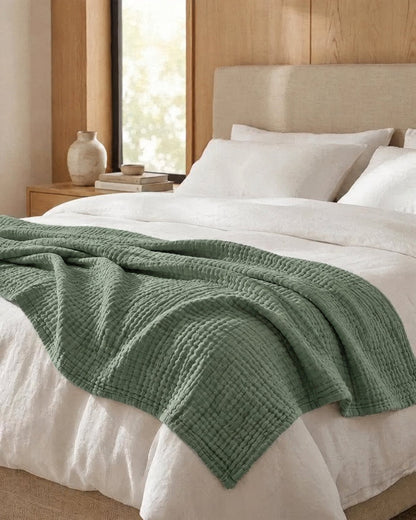 Musselin-Decke – 100 % Baumwoll-Musselin